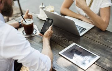 People hangout together at coffee shop